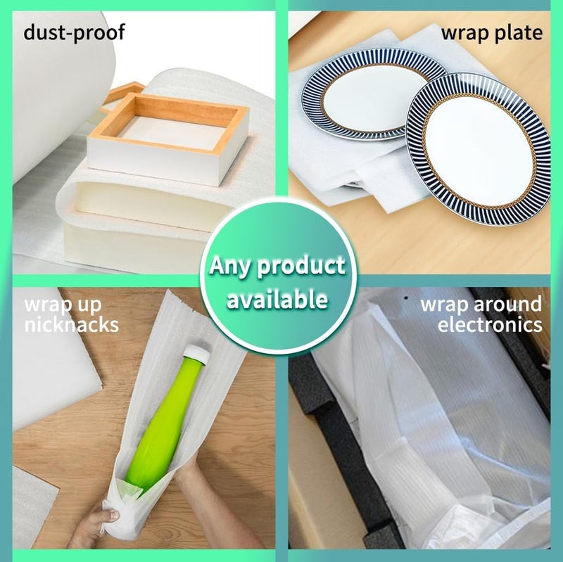 BEIBOON Foam Wrap Roll 11.5" x 394"(33FT) Foam Packing Roll Providing Cushion and Protection for Fragile, Wrapping Foam Packing Sheets 30CM *10M - Image 4